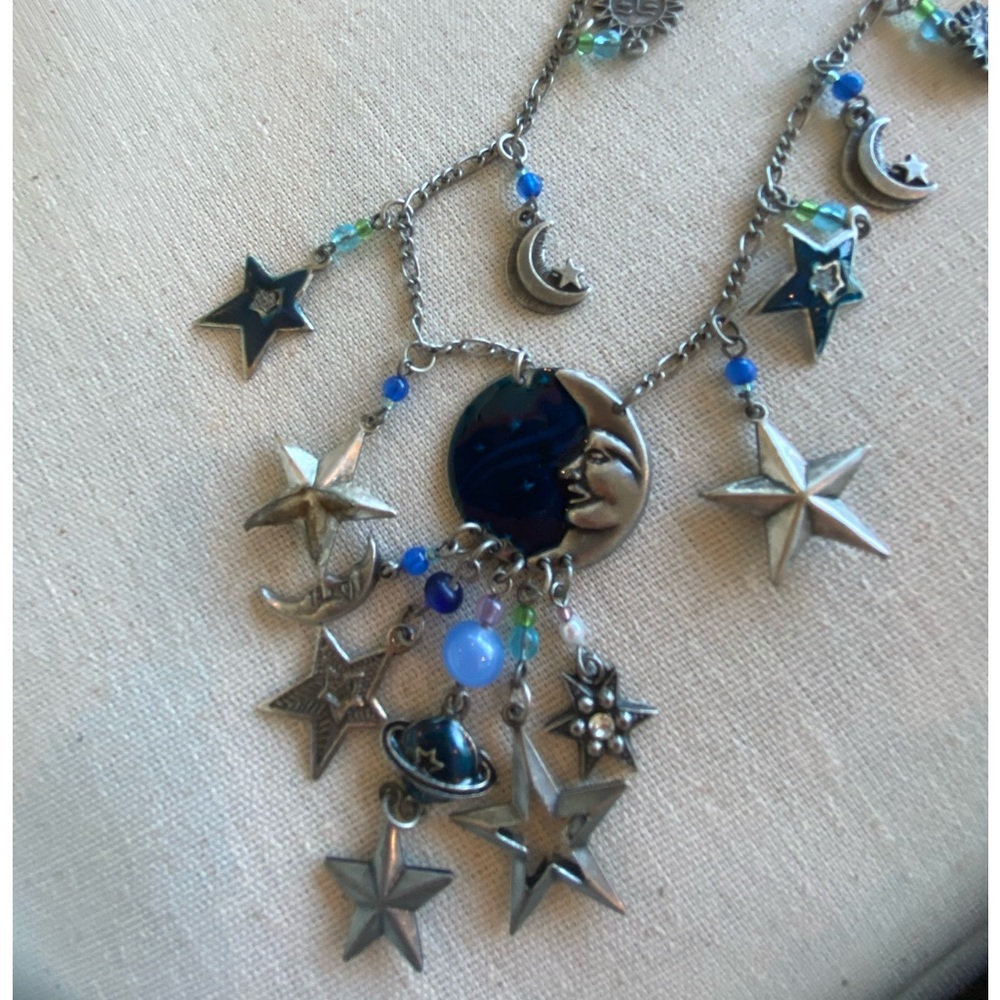 Jewelry Set Necklace and Earrings Galaxy - Picture 2 of 9